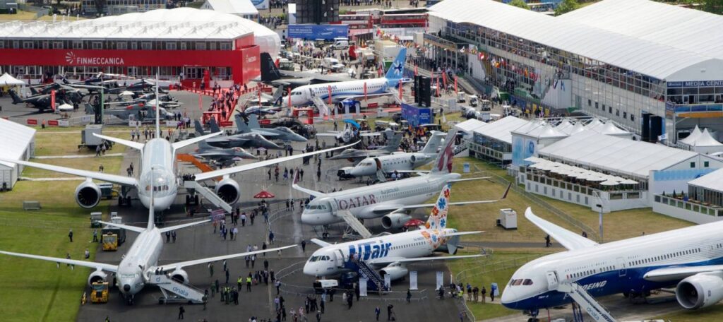 Farnborough Airshow what are the road closure and parking details